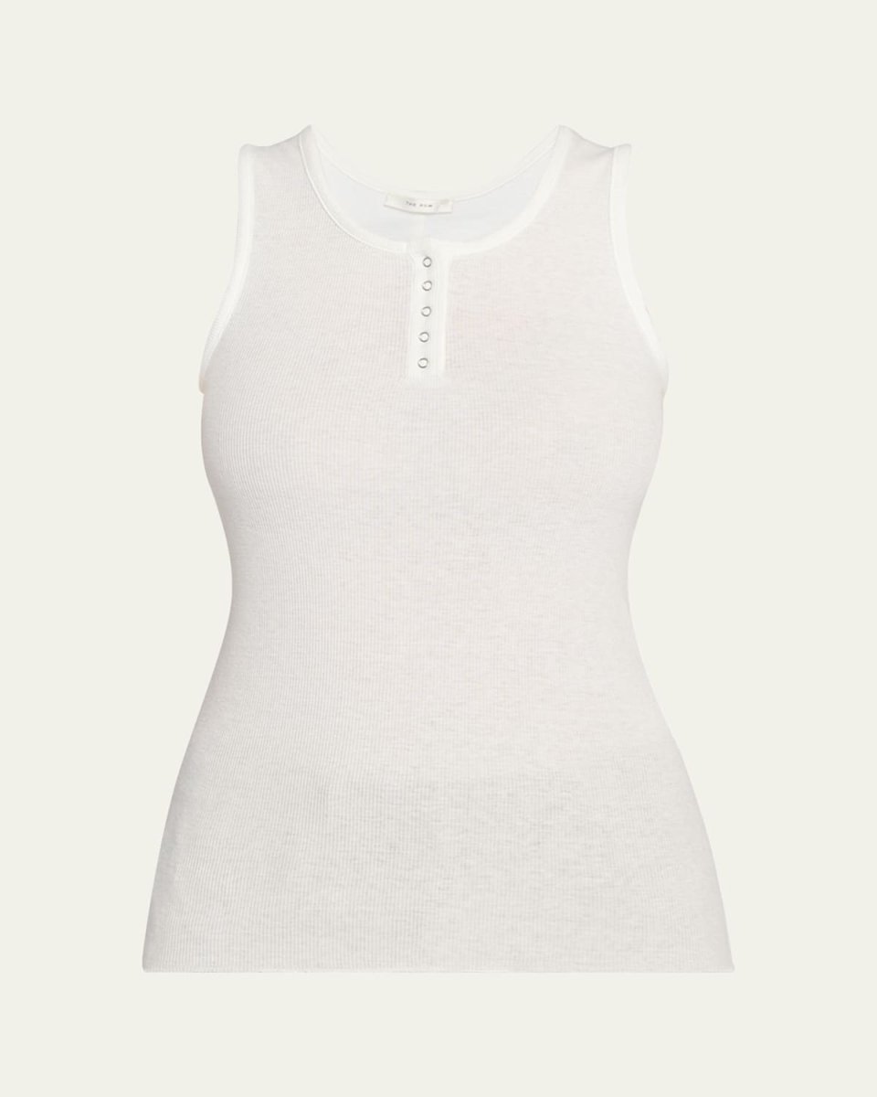 Mansel Rib Henley Tank Top